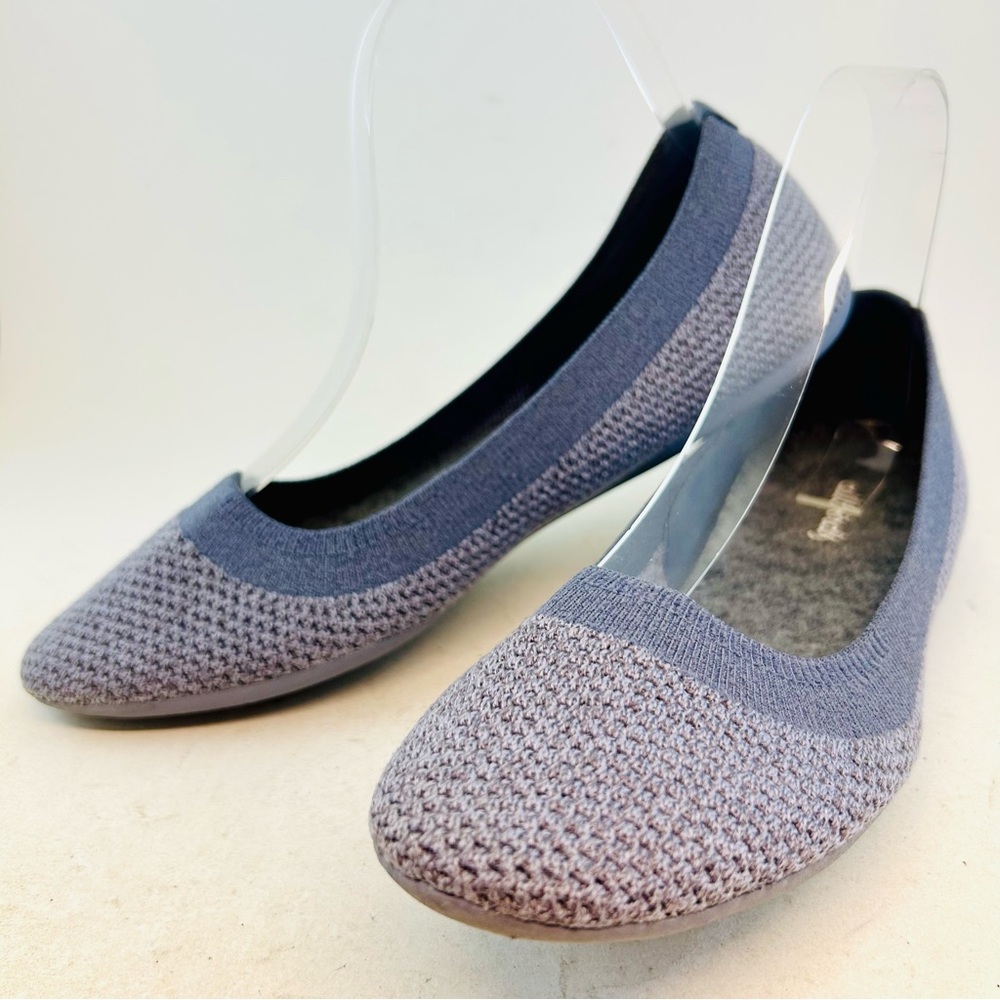 Allbirds Women's Mist Gray Tree Breezers Lyocell Ballet Flats, size 7.5 EU 37.5
